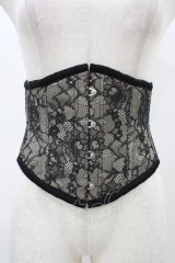 abilletage / レースミニコルセット 4 ブラック H-25-12-18-1005-GO-ZA-KB-ZH