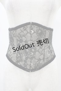 abilletage / レースミニコルセット 4 ブラック H-25-12-18-1005-GO-ZA-KB-ZH