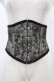 画像1: abilletage / レースミニコルセット 4 ブラック H-25-12-18-1005-GO-ZA-KB-ZH (1)