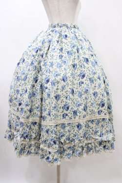 画像3: PrivateSquare. / ローズロングスカート  ブルー H-25-12-18-1028-LO-SK-KB-ZH