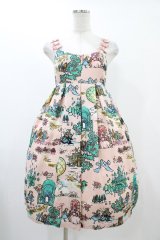 Emily Temple cute / オズリボン付きノースリーブワンピース  ピンク H-25-12-18-1030-ET-OP-KB-ZH