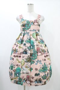 Emily Temple cute / オズリボン付きノースリーブワンピース  ピンク H-25-12-18-1030-ET-OP-KB-ZH