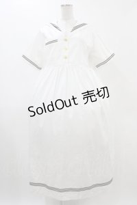 Katie / CESIL SAILOR ワンピース  ホワイト H-25-12-18-1031-LO-OP-KB-ZH