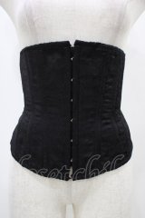 ATELIER PIERROT / ジャガードコルセット  ブラック H-25-12-18-1006-EL-ZA-KB-ZH