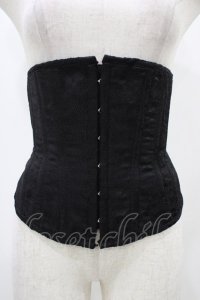 ATELIER PIERROT / ジャガードコルセット  ブラック H-25-12-18-1006-EL-ZA-KB-ZH