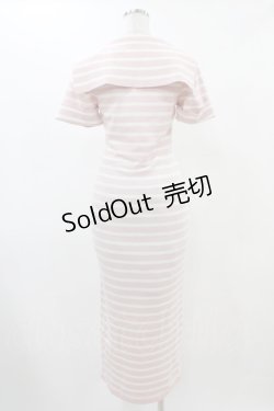 画像2: Katie / MISS SAILOR midway one-piece  PINK×OFF WHITE BORDER H-25-12-18-1032-LO-OP-KB-ZH