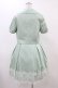 画像2: Jane Marple / 裾レースワンピース＆ピンタックパフジャケット  ミント H-25-12-18-1035-JM-OP-KB-ZH (2)