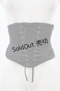 ATELIER PIERROT / サテンコルセット  ブラック H-25-12-18-1007-EL-ZA-KB-ZH