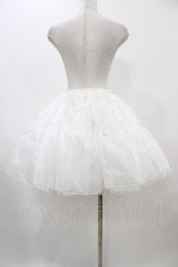 画像2: axes femme kawaii / オーガンジーパニエ  白 H-25-12-18-1044-AX-SK-KB-ZH