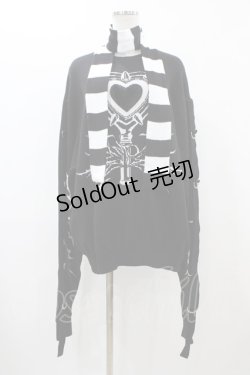 画像1: DimMoire / 超ロングスリーブニット  ブラック H-25-12-18-1048-0-TO-KB-ZH