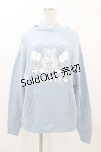 Katie / SOUVENIR BEAR hoodie  サックス H-25-12-18-1050-LO-TO-KB-ZH