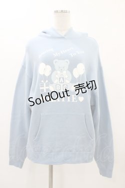 画像1: Katie / SOUVENIR BEAR hoodie  サックス H-25-12-18-1050-LO-TO-KB-ZH