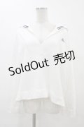 Katie / LOGO SAILOR tops  ホワイト H-25-12-18-1051-LO-TO-KB-ZH