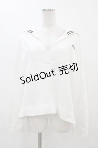 Katie / LOGO SAILOR tops  ホワイト H-25-12-18-1051-LO-TO-KB-ZH