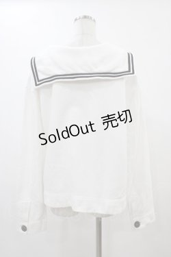 画像2: Katie / LOGO SAILOR tops  ホワイト H-25-12-18-1051-LO-TO-KB-ZH