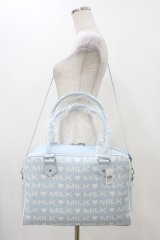 MILK / LOGO BIGバッグ  サックス H-25-12-18-1008-ML-ZA-KB-ZH