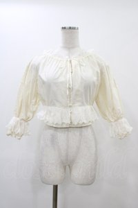 MILK / プリティーブラウス  アイボリー H-25-12-18-1053-ML-BL-KB-ZH