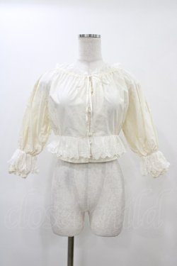 画像1: MILK / プリティーブラウス  アイボリー H-25-12-18-1053-ML-BL-KB-ZH