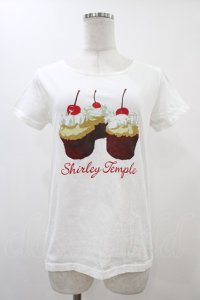 Shirley Temple / チェリーカップケーキカットソー  ホワイト H-25-12-18-1054-ET-TO-KB-ZH