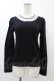 画像1: Jane Marple / レースカラーのプルオーバー  ブラック×ホワイト H-25-12-18-1058-JM-TO-KB-ZH (1)