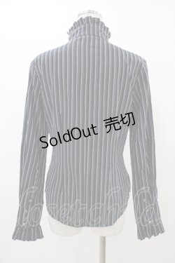 画像2: PUTUMAYO / クロスタイ付スタンドカラーブラウス  ネイビー H-25-12-18-1059-PT-BL-KB-ZH