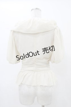 画像2: alice auaa / フリルギャザーボレロ 3（約9号） クリーム H-25-12-18-1015-AA-TO-KB-ZH