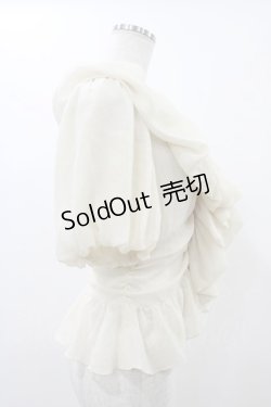 画像3: alice auaa / フリルギャザーボレロ 3（約9号） クリーム H-25-12-18-1015-AA-TO-KB-ZH