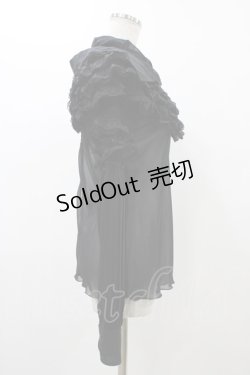 画像3: alice auaa / ボリュームフリルブラウス 3（約9号） ブラック H-25-12-18-1017-AA-BL-KB-ZH