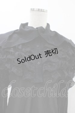 画像4: alice auaa / ボリュームフリルブラウス 3（約9号） ブラック H-25-12-18-1017-AA-BL-KB-ZH