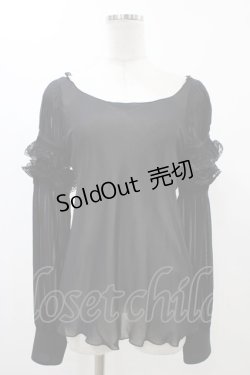 画像5: alice auaa / ボリュームフリルブラウス 3（約9号） ブラック H-25-12-18-1017-AA-BL-KB-ZH