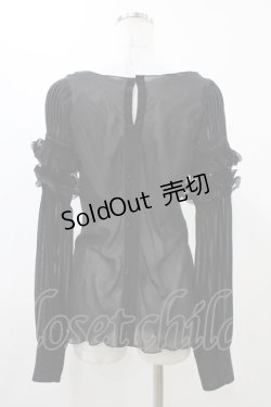 画像6: alice auaa / ボリュームフリルブラウス 3（約9号） ブラック H-25-12-18-1017-AA-BL-KB-ZH