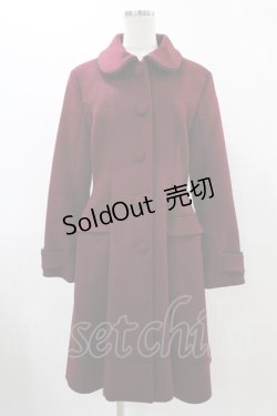 画像5: ATELIER PIERROT / ティペット付きケープコート  ワインレッド H-25-12-18-1018-EL-CO-KB-ZH