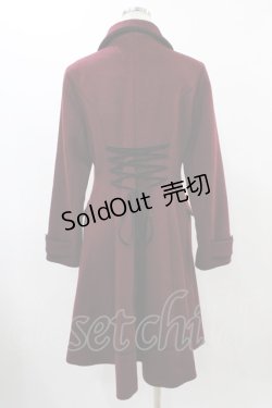 画像6: ATELIER PIERROT / ティペット付きケープコート  ワインレッド H-25-12-18-1018-EL-CO-KB-ZH