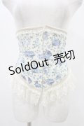 PrivateSquare. / ローズショートコルセット  ブルー H-25-12-18-1004-LO-ZA-KB-ZH