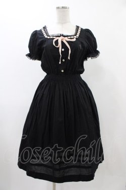 画像1: Katie / NO COUNTRY puff dress  ブラック H-25-12-18-1019-LO-OP-KB-ZH