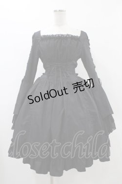 画像1: ATELIER PIERROT / ダレットワンピース  ブラック H-25-12-18-1020-EL-OP-KB-ZH