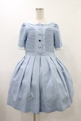Katie / RETARD GIRL courtney dress  サックス H-25-12-18-1022-LO-OP-KB-ZH