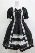 metamorphose / Dress up はしごレースリボンワンピース サイズ1 ブラック H-25-12-19-001-ME-OP-NS-ZH