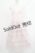 FLC / チュールワンピース M ピンク H-25-12-19-027-LO-OP-NS-ZH