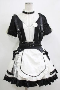 素心SUSIN（海外ロリータブランド） / メイドワンピースセット M ブラック H-25-12-19-028-PU-OP-NS-ZH