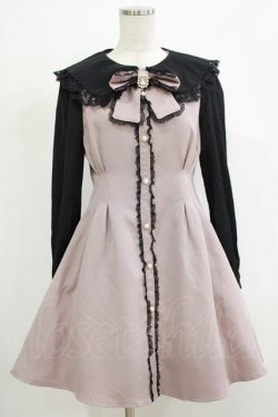 画像1: Rojita / リボンブローチワンピース Free ピンク H-25-12-19-033-LO-OP-NS-ZH