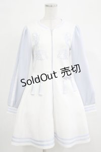 Jamie エーエヌケー / ジャージのワンピース M サックス H-25-12-19-035-LO-OP-NS-ZH