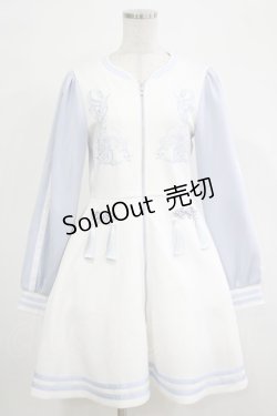 画像1: Jamie エーエヌケー / ジャージのワンピース M サックス H-25-12-19-035-LO-OP-NS-ZH