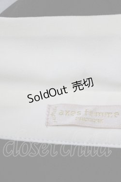 画像4: axes femme POETIQUE / レース襟半袖ワンピース M ブラック H-25-12-19-036-AX-OP-NS-ZH