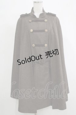 画像1: axes femme / ナポレオンマント風コート M ブラウン H-25-12-19-039-AX-CO-NS-ZH