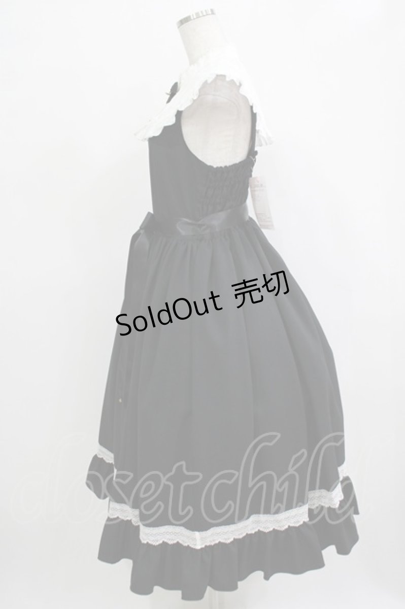 画像2: metamorphose / Priere〜星に祈りを〜ミディアムジャンパースカート サイズ1 ブラック H-25-12-19-005-ME-OP-NS-ZH (2)