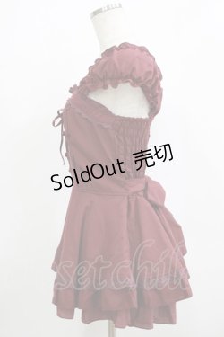 画像2: axes femme / ペプラムトップス M ワイン H-25-12-19-040-AX-TO-NS-ZH