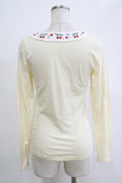 画像3: Fi.n.t / チェリー刺繍トップス Free アイボリー H-25-12-19-041-CA-TO-NS-ZH