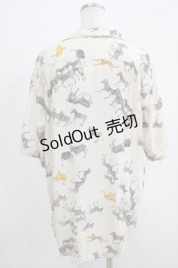 画像3: Karl Helmut / アニマル柄シャツ Free オフ H-25-12-19-044-EL-BL-NS-ZH