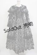 metamorphose / クラウンクロスケープ付ロングドレス サイズ1 ブラック H-25-12-19-006-ME-OP-NS-ZH